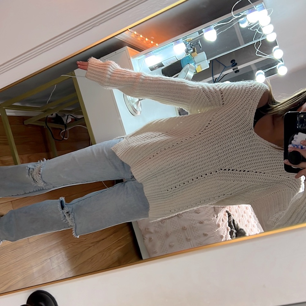 Cream sweater